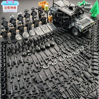 正品進口積木相容樂高lego相容樂高積木軍事小人仔特種兵警察武裝部隊兒童益智力男孩子玩具
