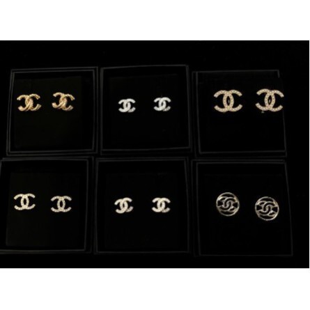 二手正品 CHANEL 鑚耳環 針耳環 現貨