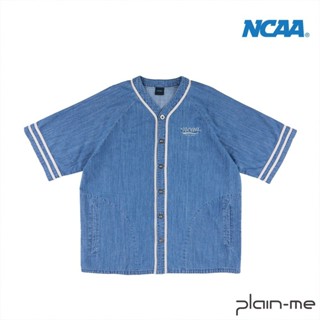 【plain-me】ncaa 牛仔棒球服 ncaa0208-241 <男女款 短袖 上衣>