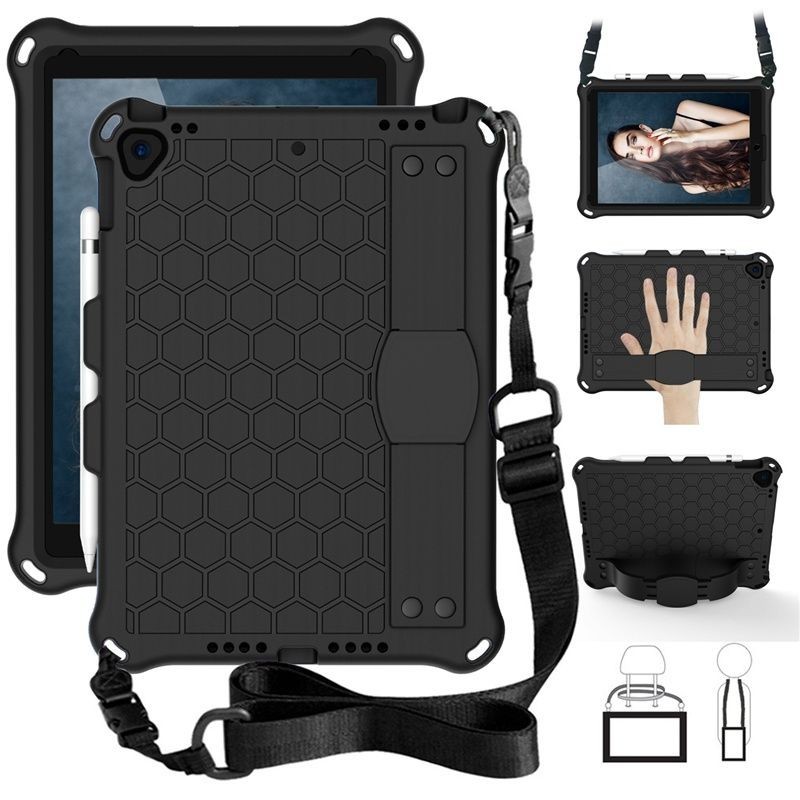 ipad 保護套 10.2寸 iPad8軟膠防摔套mini5掛繩手帶保護套10.5 Air3保護殼