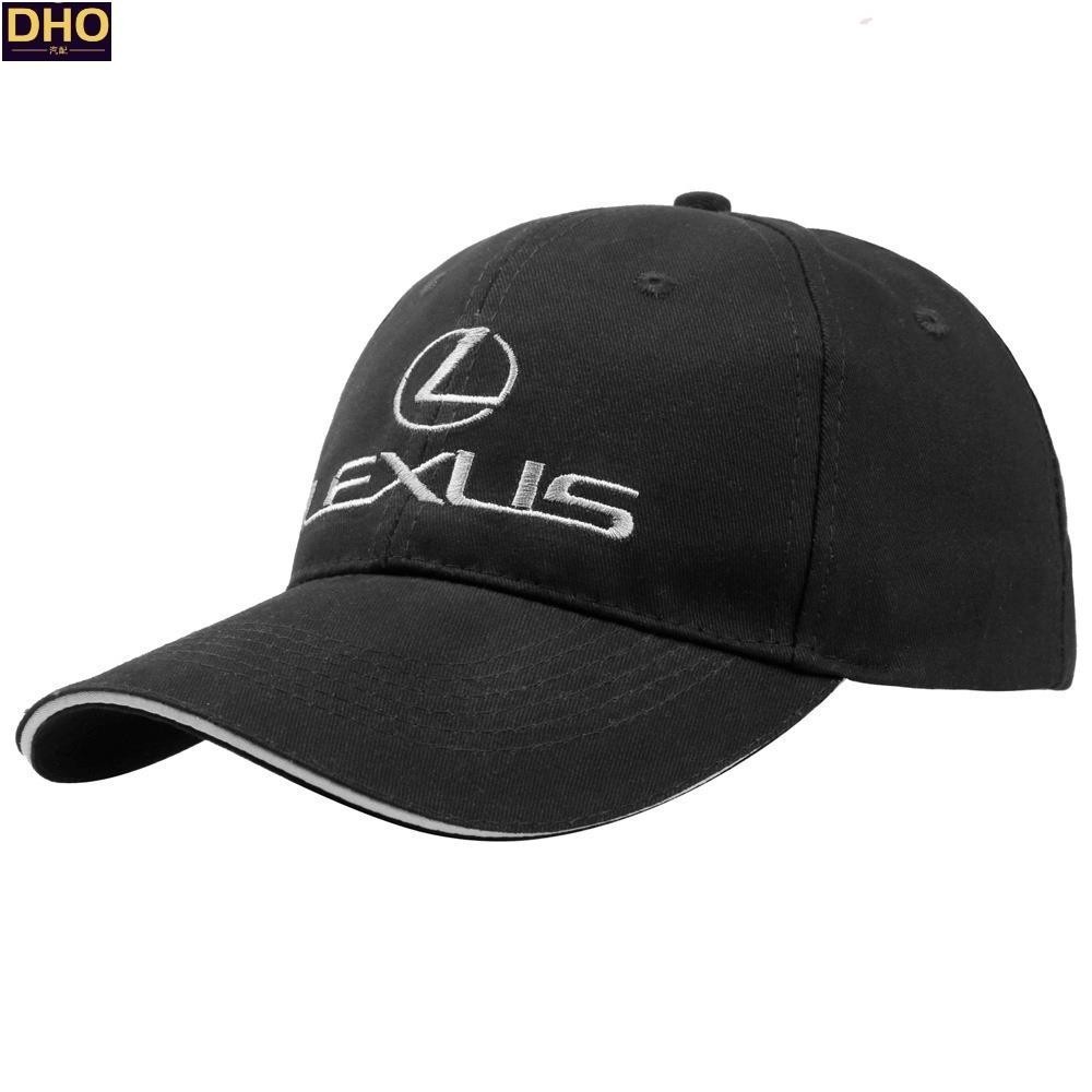 適用於凌志CT IS車標帽子男女棒球帽ES GS GX戶外運動賽車帽可調整棉汽車鴨舌帽4S店帽