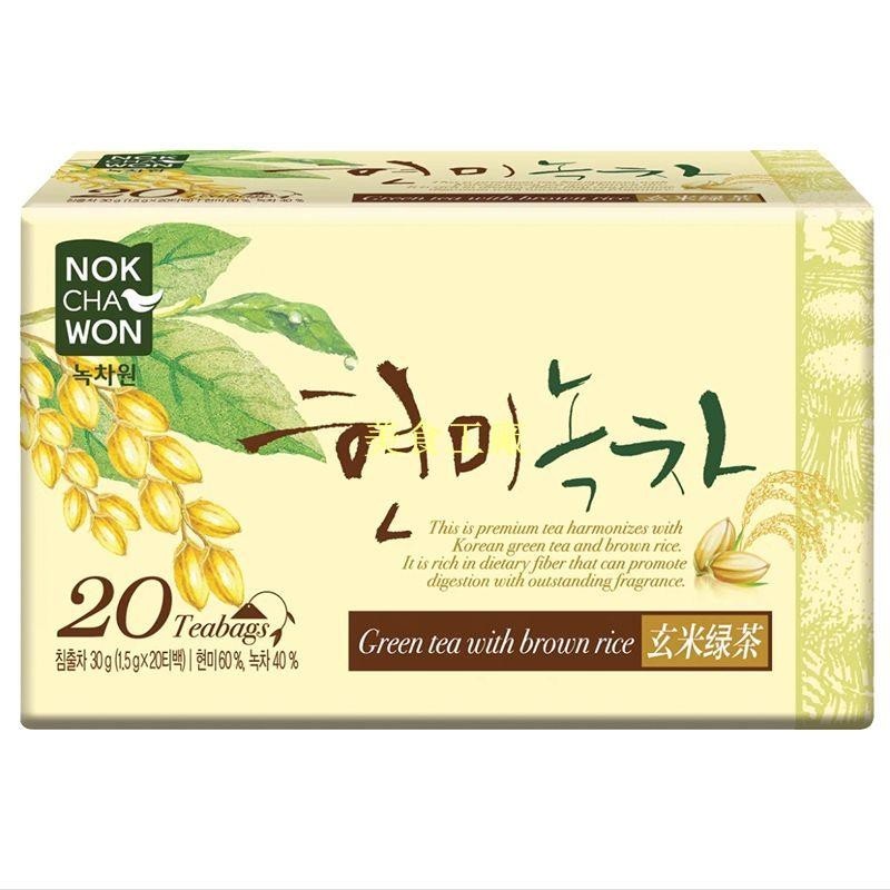 ✨美食工廠✨韓國進口NOKCHAWON綠茶園袋泡玄米綠茶下午茶飲料獨立養生茶包