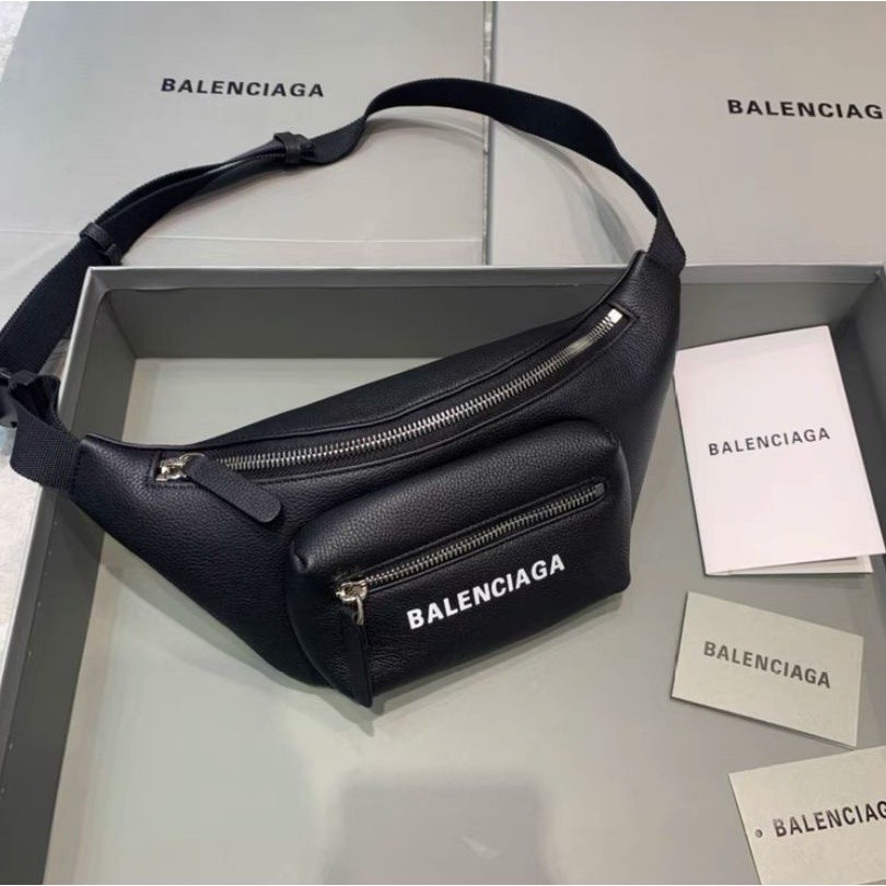 頂級/二手 Balenciaga 巴黎世家 真皮腰包超人氣單品 中性款 男女皆可用
