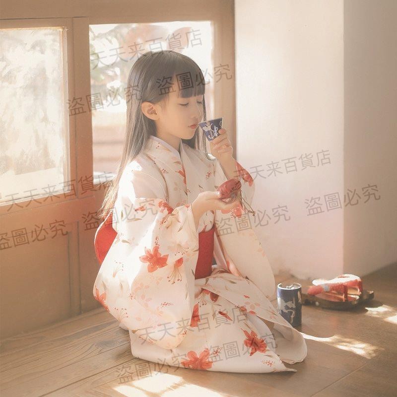 日本兒童和服日式浴衣女童連衣裙演出服攝影道具服裝