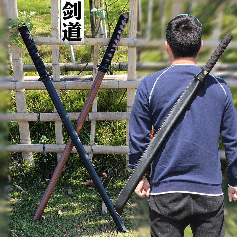 劍道木刀實木帶鞘可選居合道訓練合氣道日本成人木劍未開刃