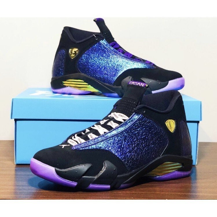 Air Jordan 14 Doernbecher Freestyle 慈善 黑紫 籃球 CV2469-001 慢跑鞋