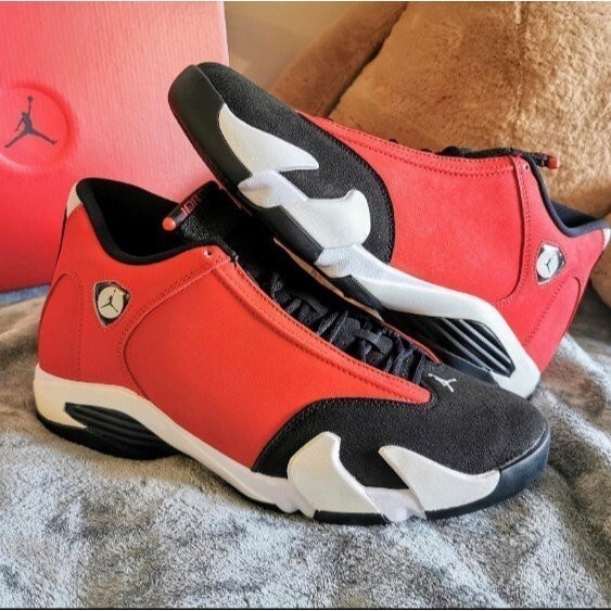 Air Jordan 14 Retro‘Gym Red’公牛 黑紅 籃球 運動 487471-006 慢跑鞋