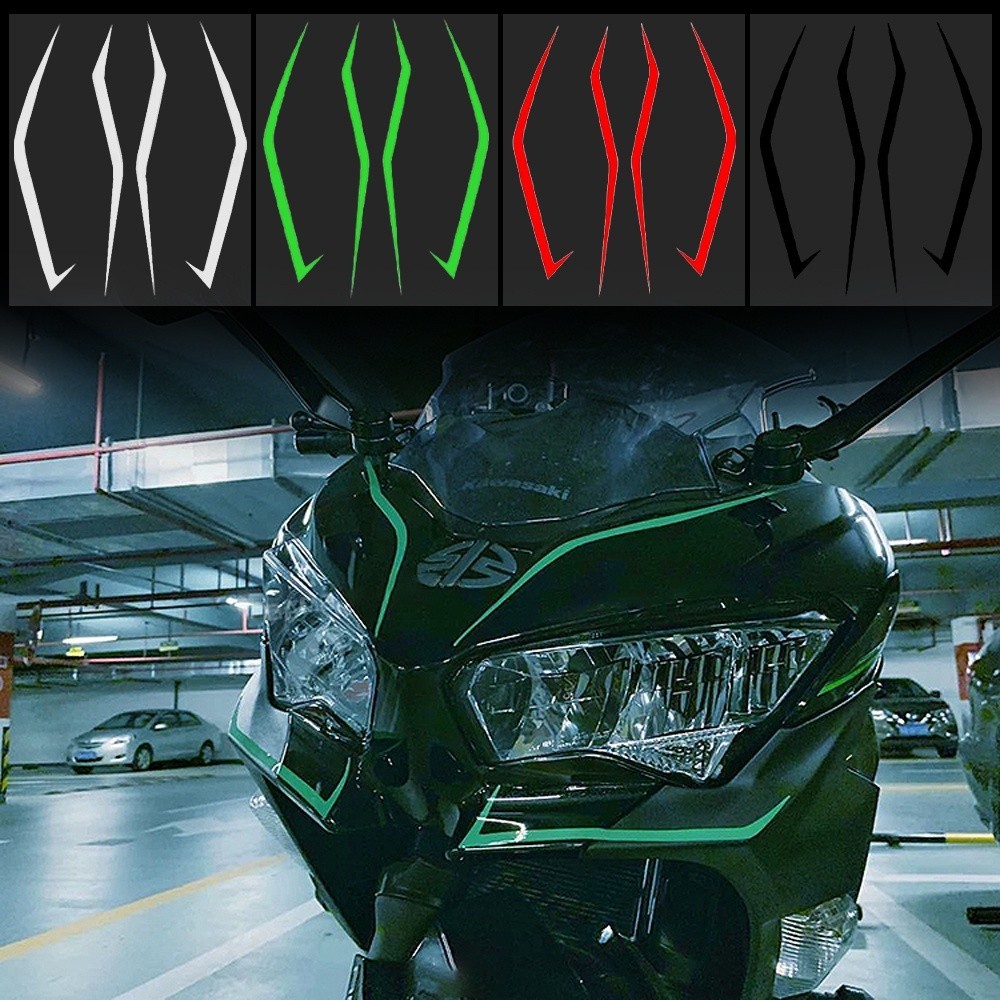 熱銷好物✨機車車頭拉花 整流罩貼紙 川崎改裝貼花 適用於Kawasaki Ninja 400 H2 H2SX