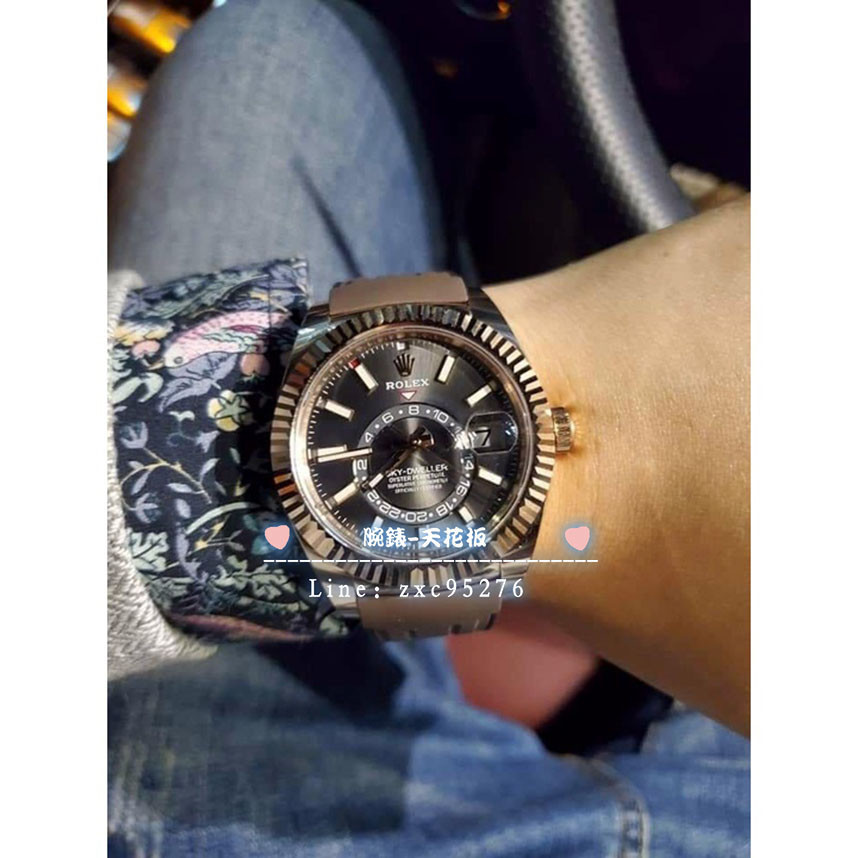 勞力士 326135 Rolex 天行者 Sky Dweller 玫瑰金 沙羅系統腕錶