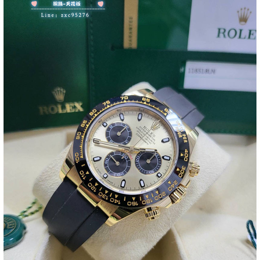 Rolex 勞力士 迪通拿 Daytona 116518Ln 余文樂 黃K金 19年 116519 116508錶