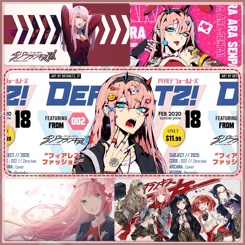 【鹿乃】✅100*50 | 國家隊02滑鼠墊 可客製尺寸 超大滑鼠墊《DARLING in the FRANXX》