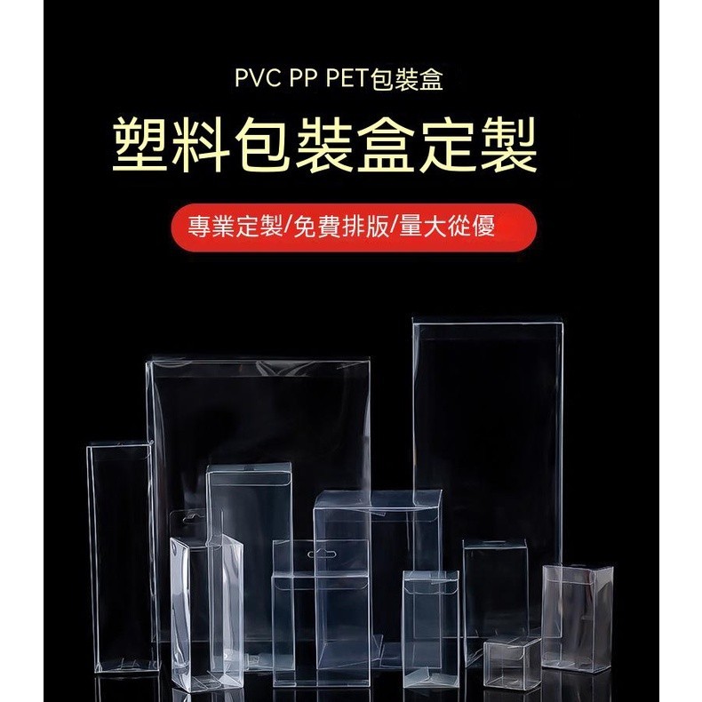 台灣出貨︱（10個起賣）PVC包裝盒PET盒手辦PP磨砂茶葉咖啡塑膠包裝盒禮品盒