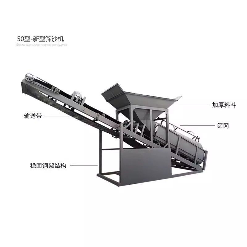 🎉好物生活館🎉全自動大型50型滾筒震動式小型篩沙機203080振動移動式砂石分離機