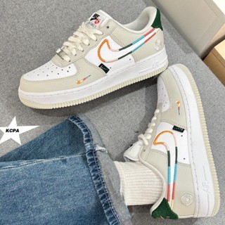 Nike Air Force 1 Low 鏗鏘玫瑰 鴛鴦 刺繡彩勾 白色 休閒鞋 FN8924-111