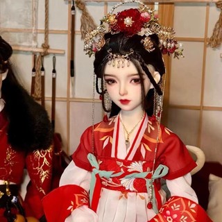 古裝娃娃 娃娃 中國芭比娃娃古裝娃娃bjd漢服豪華古風套裝人偶手辦盲盒新年禮物