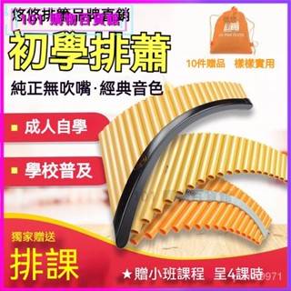 可開發票悠悠排簫22管初學入門專業學生成人ABS塑膠樹脂排蕭學校樂器 排笛 玉竹 排笛 排簫 專業級 新手 入門