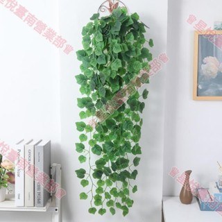 新竹出貨♕仿真植物葉子壁掛花 小綠蘿模擬綠葉 吊蘭人造綠植 模擬 葛吊籃 綠植 壁掛綠蘿盆栽 長藤假花藤條 吊花掛牆上