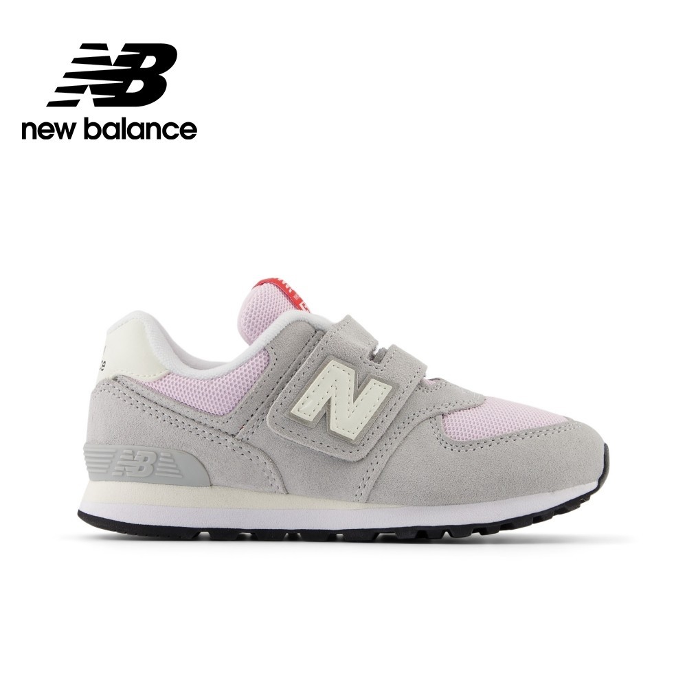 【New Balance】NB 童鞋_中性_灰粉色_PV574GNK-W楦 574