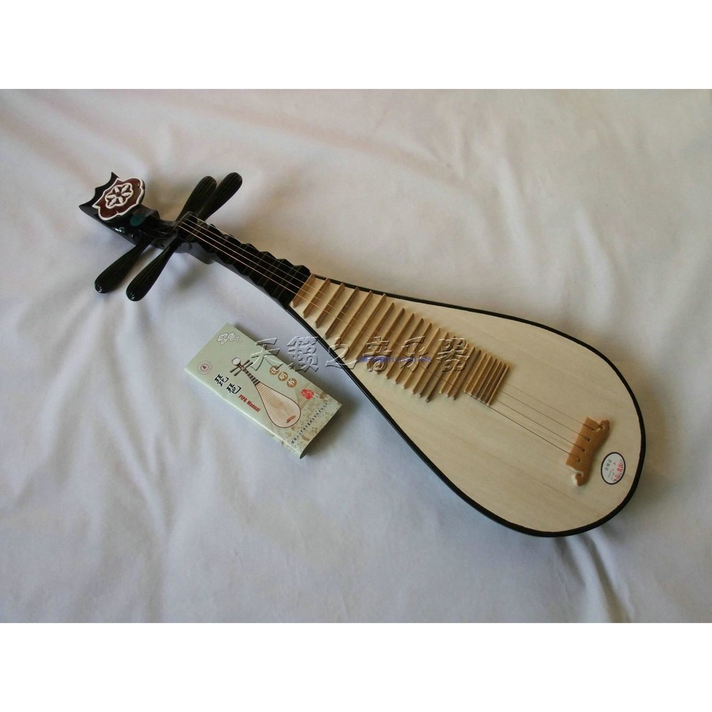現貨 琵琶 樂器 廠家直銷民族樂器如意頭黑色琵琶硬木兒童琵琶送琵琶包指甲膠布