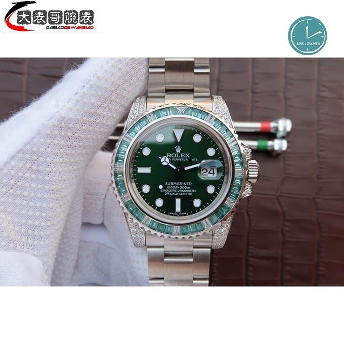 高端精品 Rolex 勞力士 潛航者 定製版綠水鬼 男士機械腕錶 (出貨前可 拍視頻確認)