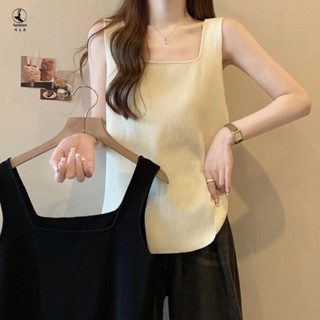 女裝背心 300斤 大尺碼背心 大碼女裝夏季新款方領吊帶背心女寬松遮肉胖mm 顯瘦 女 無袖上衣