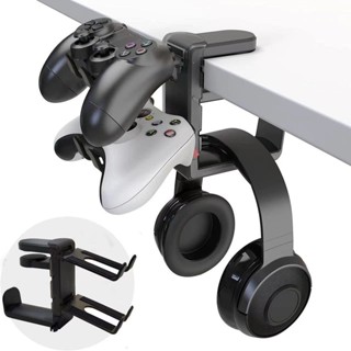 桌麵ps5遊戲手柄支架通用耳機掛架免打孔收納架頭戴式耳機支架 KTOJ