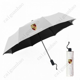 【限時下殺】保時捷Porsche雨傘macan卡宴車用直桿雨傘 汽車男士自動商務三折疊傘實用 雨傘自動 保時捷雨傘 車用