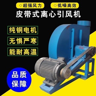【前50名諮詢客服-可領優惠】抽風機 皮帶式風機 強風大功率耐高溫排煙鍋爐皮帶式引風機物料風機抽風機