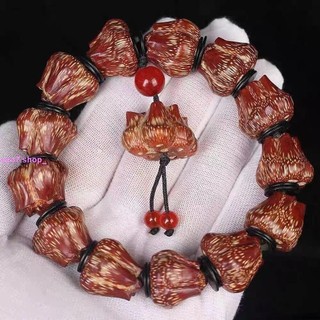 ML新品 滴血蓮花菩提手串滴血蓮花菩提子文玩佛珠男女野鳳梨念珠手鍊手持