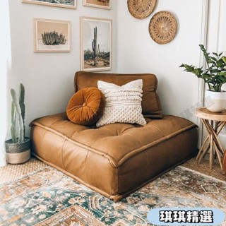 【熱銷】意式豆腐塊懶人沙發榻榻米單人雙人三人組閤沙發客廳臥室方塊沙發CHN