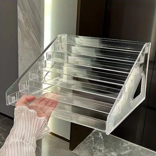 「MOLYGUGU」🔸眼影盤收納盒氣墊粉餅亞克力展示架桌面整理化妝品指甲油口紅組裝