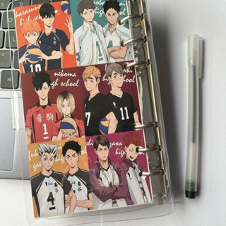 桃園出貨✨【排球少年】新款日系筆記本記事本a6手賬本活頁本學生卡通加厚