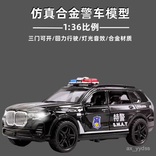 🔥解夫推薦 閤金車模寶馬賓利添越路虎攬勝警車救護車兒童迴力汽車模型玩具 FUPY