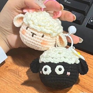 免運🌞情侶小羊掛件毛綫編織 diy材料包手工迷你可愛玩偶掛件鑰匙扣禮物 手工編織毛線玩偶 書包掛件 情侶吊飾 創意手工禮