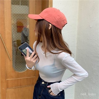 【限時特賣】 長袖上衣 長袖T恤 辣妹上衣 女生上衣 泫雅風網紗長袖T恤女夏寬鬆薄款冰絲防曬衫打底內搭蕾絲超僊上衣