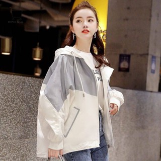 慵懶風外套 開學季外套女春秋2023新款韓版bf寬鬆百搭森女短款學生棒球服風衣