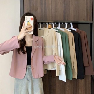 ✨特價✨韓版chic小眾設計翻領氣質時尚短版上衣西裝外套女