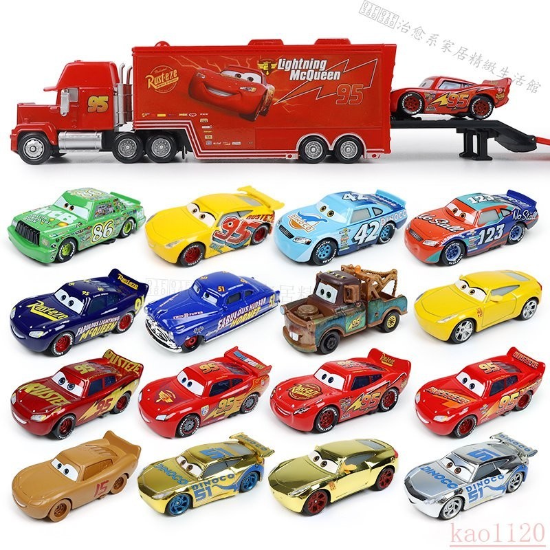 【寶寶樂園】賽車總動員閤金車模 Mattel 美泰 美泰兒 汽車總動員 麥崑 麥坤 tomica tomica 閃電麥坤