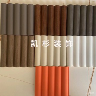 半圓實木格柵闆圓弧波浪格柵闆電視背景沙髮吊頂新款網紅護墻闆聚美優品旂艦店