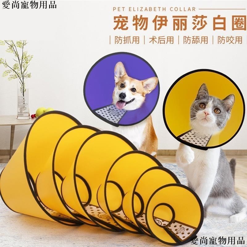 愛尚 伊莉莎白項圈 寵物防護罩 狗防咬 寵物保護套 狗狗貓咪美容頭套 防抓 寵物脖套 貓美容用品