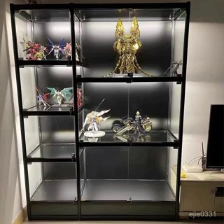 【好評不斷 可到府安裝 支援客製 免運】手辦玻璃展示櫃透明展示架産品陳列櫃禮品模型家用樂高貨架化妝櫃臺灣熱賣 UTLD