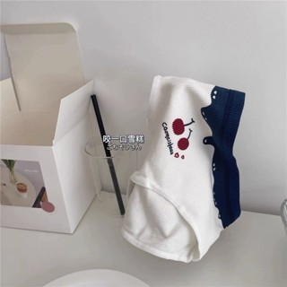 YC家🎀熱銷爆款咬一口雪糕 復古櫻桃可愛內褲女學生抗菌中腰透氣少女純棉三角褲