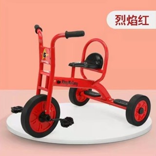 *【訂金】幼兒園寶寶戶外三輪車腳踏車雙人小孩幼教玩具單車童車可帶兒童-宜小欣優選