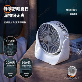 台灣出貨 USB靜音辦公室桌上循環扇充電小型傢用客廳便攜桌麵迷你充電風扇夏天必備