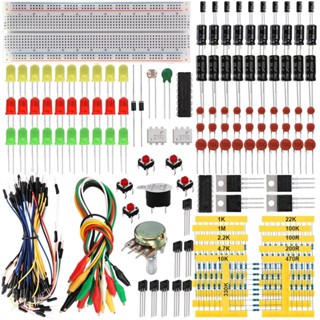 電子愛好者基礎元器件鱷魚夾套裝適用arduino電子製作DIY學習套件【 可開統編發票】