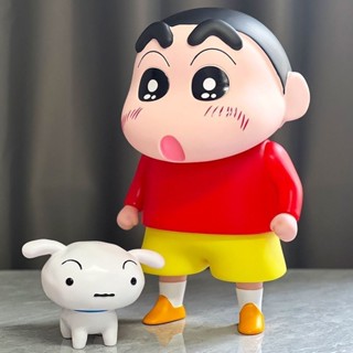🎈蝦皮精選🎈 蠟筆小新 手辦 超大號 小新GK 桌子 擺件 模型 卡通 客廳 公仔 可愛 玩偶 女生 禮物