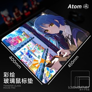 💥火熱新品💥Atom 光伏玻璃滑鼠墊 鋼化升級 順滑FPS 電競 遊戲 辦公 桌墊 家用墊 孤獨搖滾！ 【輕語潮玩】
