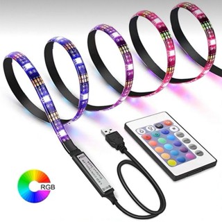 ⚡H.🔥熱銷🔥 USB燈帶 電視背景氛圍LED 裝飾 RGB 變色 燈條 遙控 電競 電腦燈帶 usb燈帶