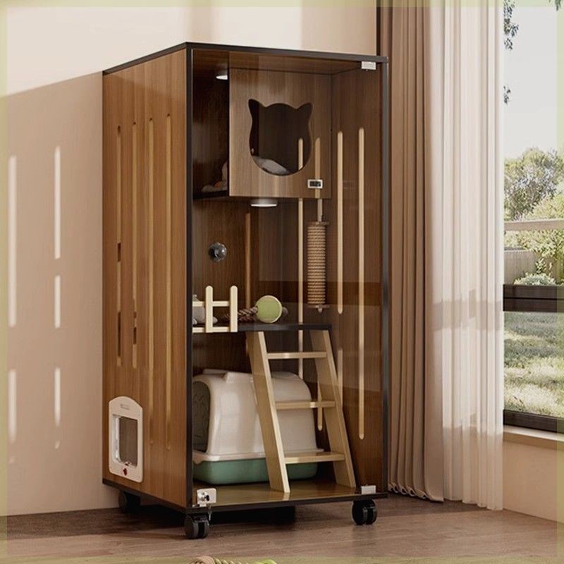 【免運】貓跳台 貓別墅 寵物籠子 貓舍 貓籠子貓別墅家用貓屋貓窩貓城堡貓舍貓柜貓咪房子超大型自由空間