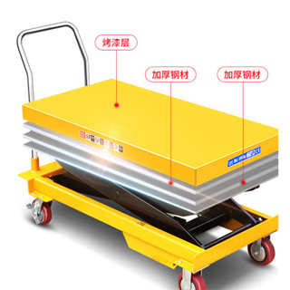 【購買詢實價】搬運車 電動液壓升降平臺車 升高剪叉移動式小型升降機 平板車模具搬運車 ZG7D